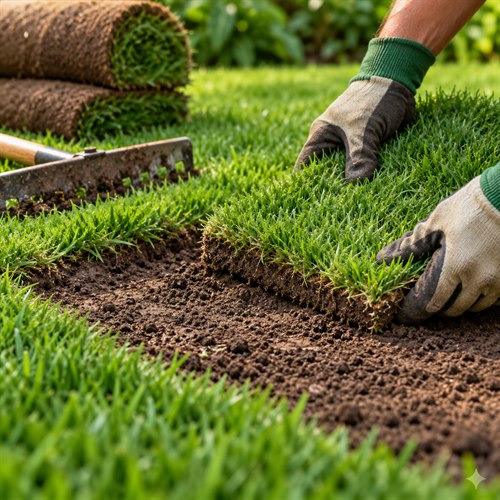 Sod Repair and Patch Installation
