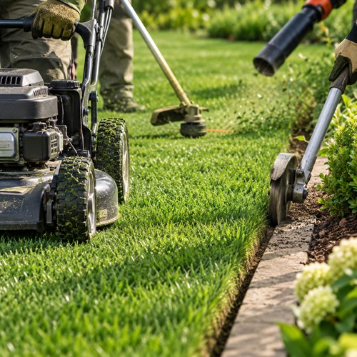 Lawn Mowing, Edging and Blowing