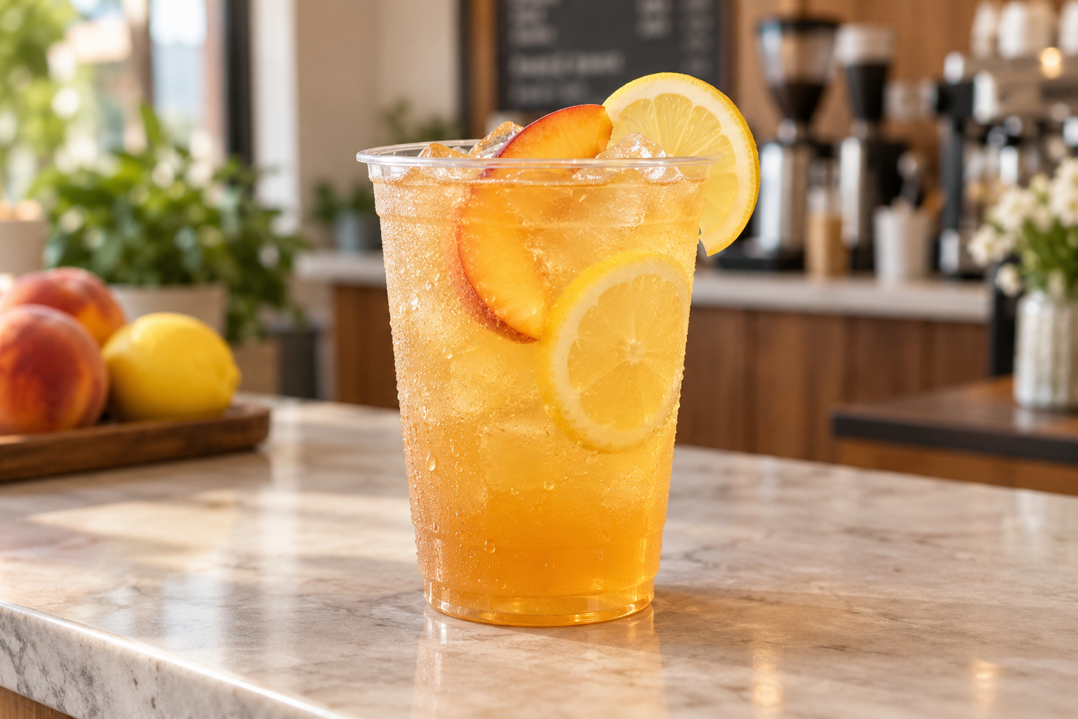 Peach Lemon Refresher (16 oz)