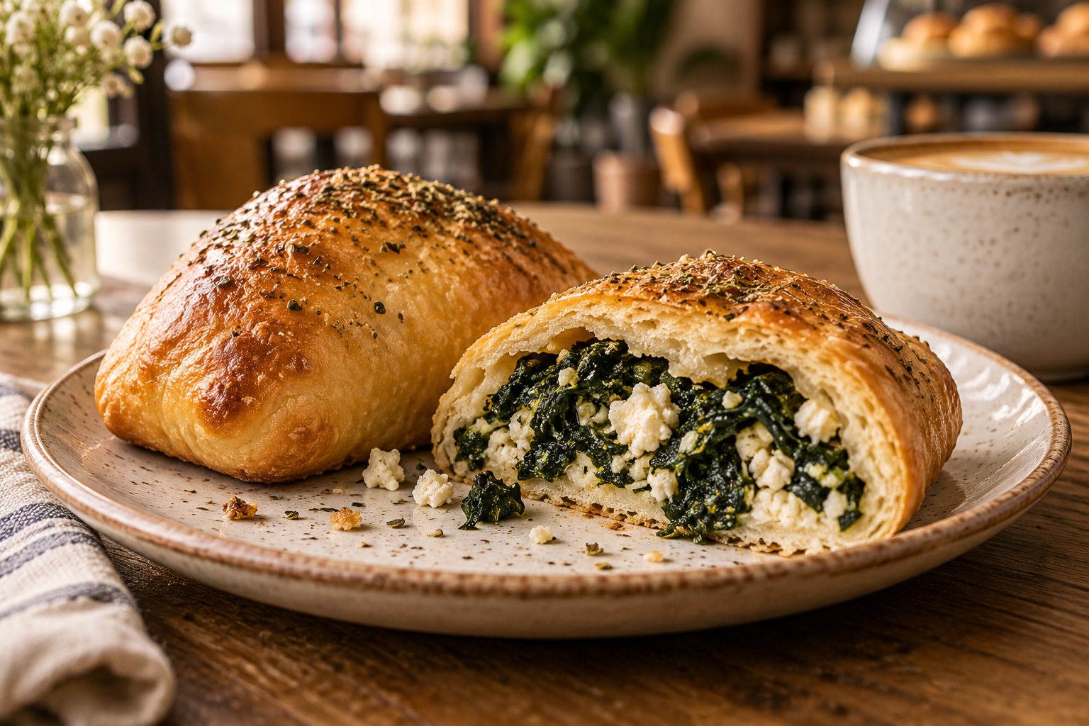 Kolache - Spinach with Feta Cheese