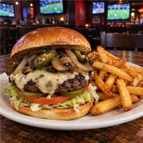 Pepper Jack Burger