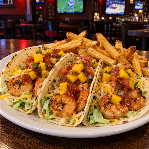 Mango Grilled Shrimp Tacos