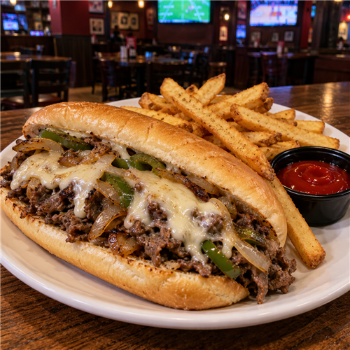 Lunch Philly Cheese Steak