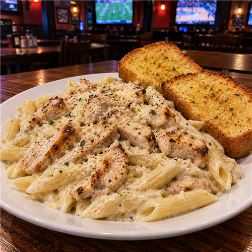 Chicken Penne Alfredo