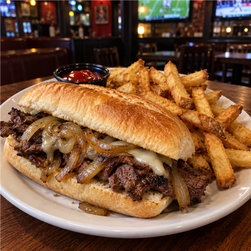 Lunch Ribeye Steak Sandwich