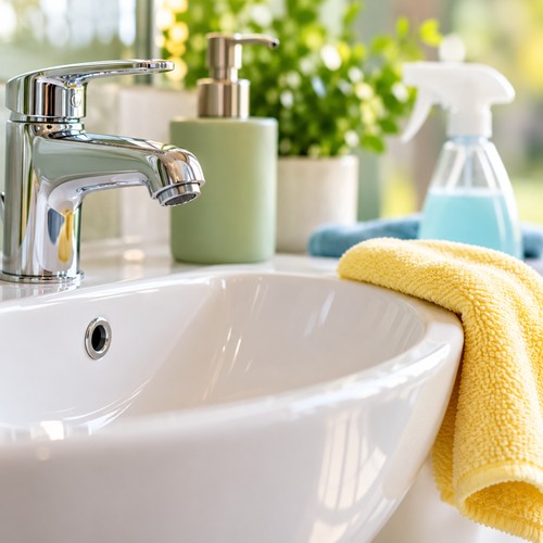 Half Bathroom Cleaning