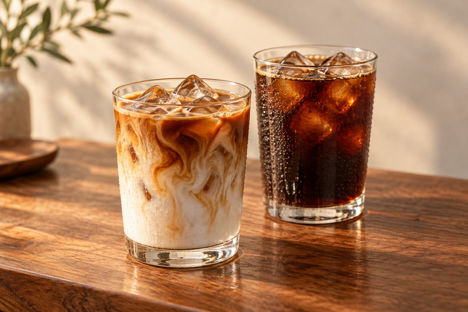 Iced coffee — menu-inspired illustration