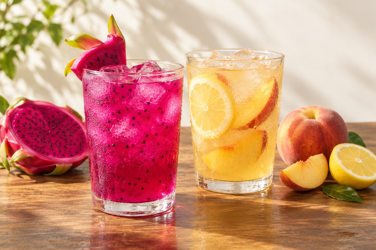 Fruit refreshers — menu-inspired illustration
