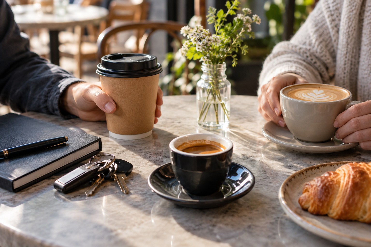 Make A Coffee Stop Work For Your Day — illustrative café photography