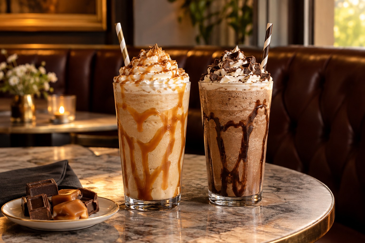Blended Frappés — illustrative café photography