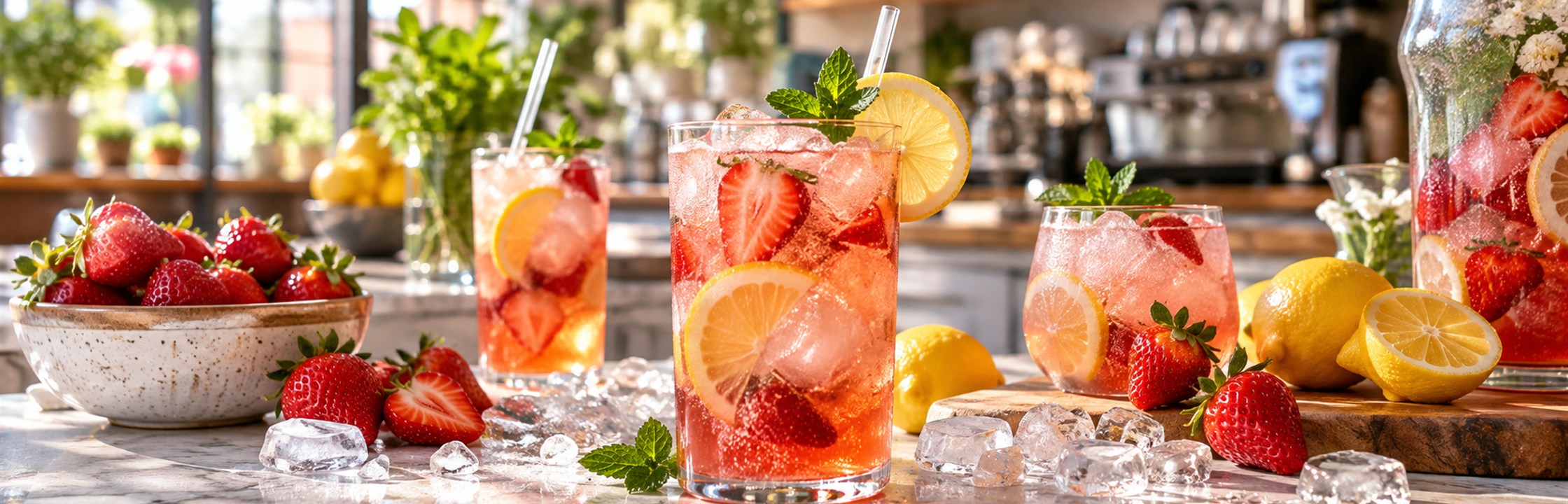Strawberry Lemon Feels Familiar And Fresh — illustrative café photography