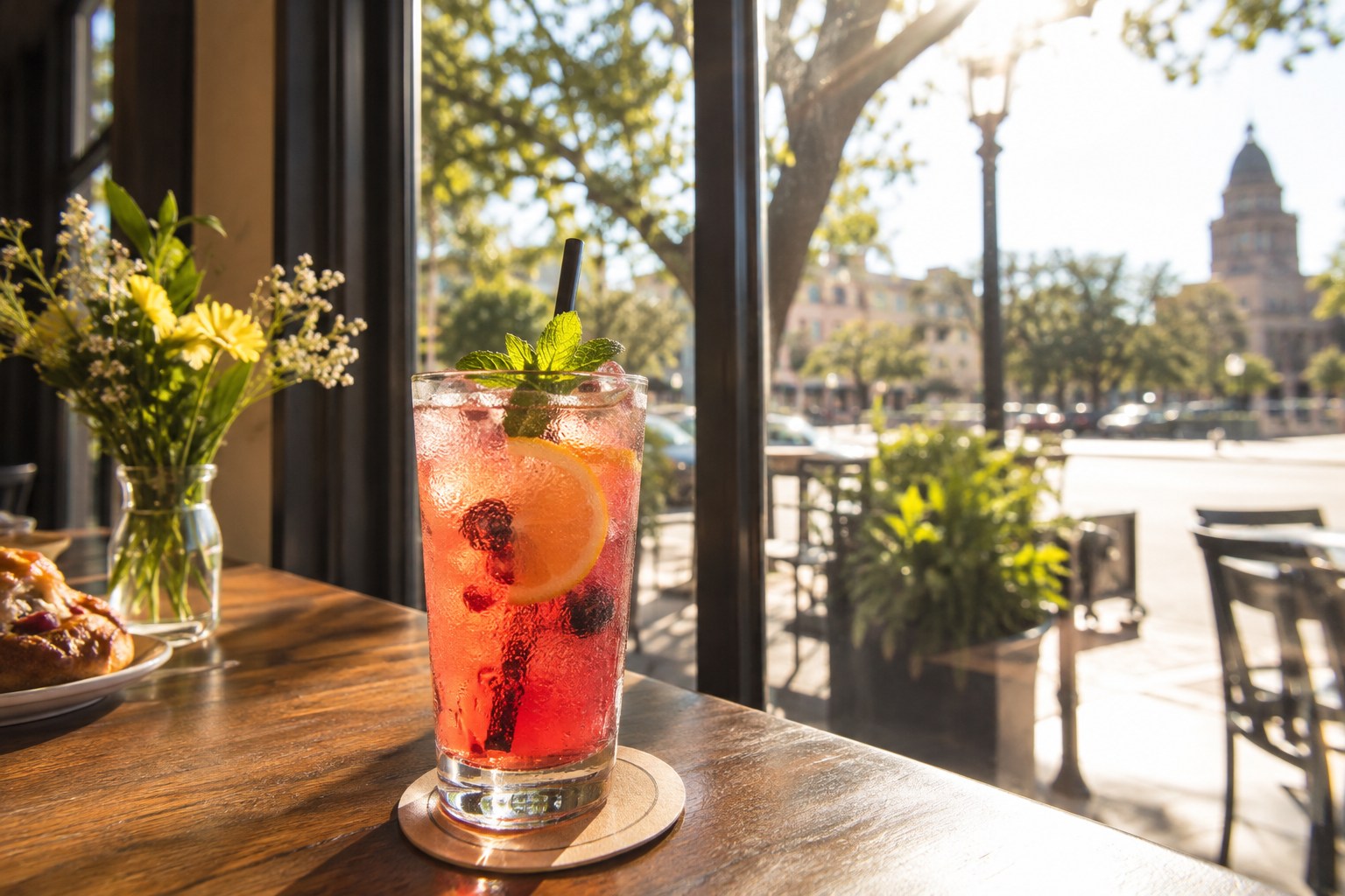 Refreshment For Warm Afternoons — illustrative café photography