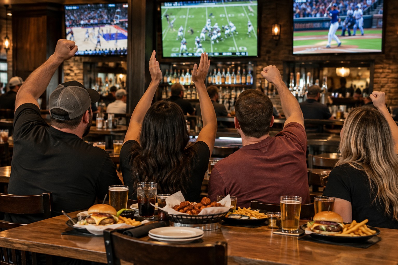 Game Day Dining In Texas City — Hoppe's sports-bar photography