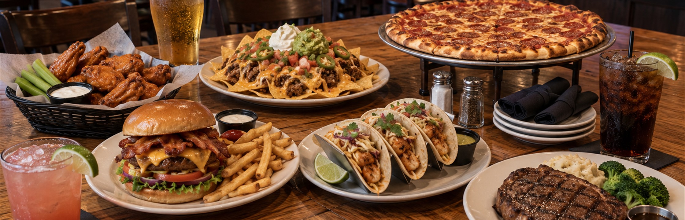 Start With The Live Menu at a neighborhood sports bar
