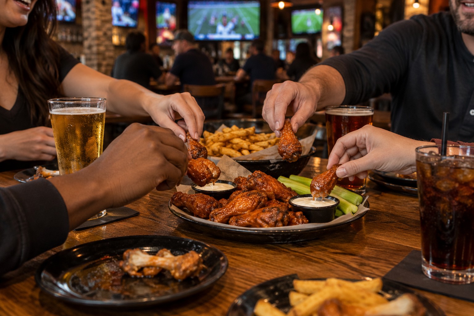 Why Wings Belong With The Game at {{Business.BusinessName}}