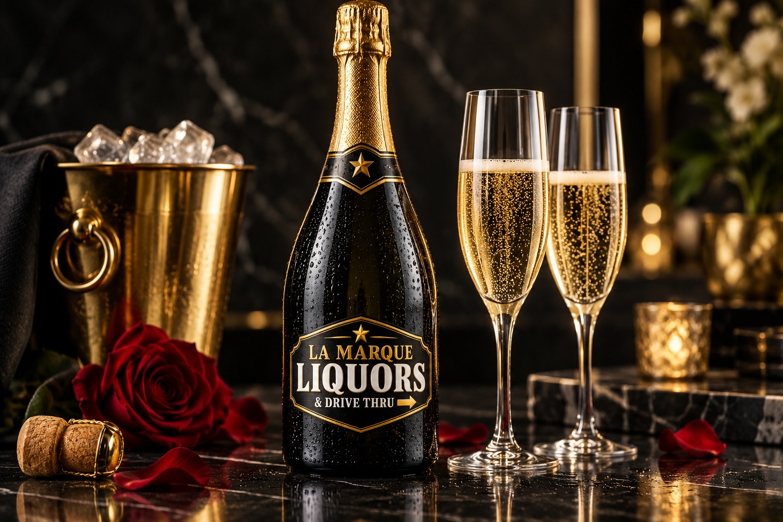Sparkling Wine — illustrative branded artwork