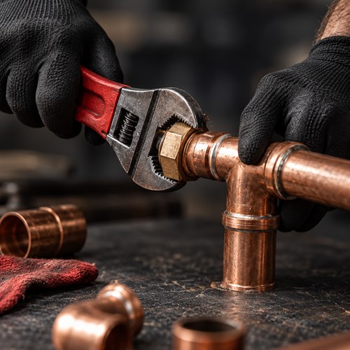 Illustrative plumbing craftsmanship